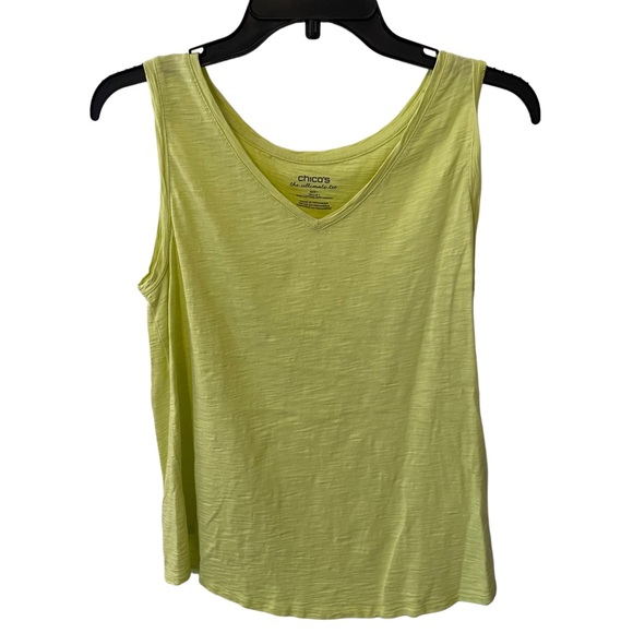 Chico's Tops - Chico's Green Sleeveless Tank Top